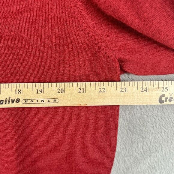 Adidas AdiPure 1/4 Zip Wool Blend Sweater Men's XL Red Golf Preppy Outdoors FLAW - Picture 11 of 12